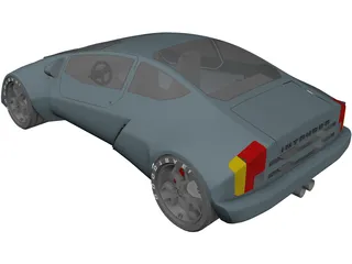 Intruder Concept Sports Car 3D Model