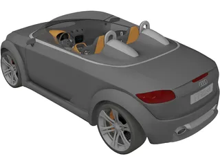 Audi TT Clubsport Quattro 3D Model