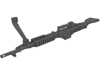 M240 Gun 3D Model