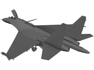 Sukhoi Su-27 Flanker 3D Model