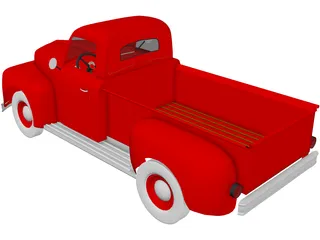 Ford F-1 Pickup (1950) 3D Model