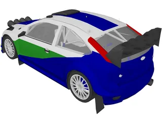 Ford Focus WRC (2006) 3D Model