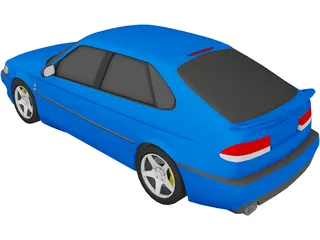 SAAB 9-3 Viggen Turbo 3D Model