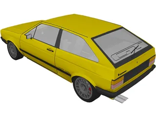 Volkswagen Gol GT (1986) 3D Model