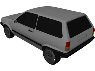 Volkswagen Polo (1986) 3D Model