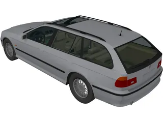 BMW 528i Touring (2001) 3D Model