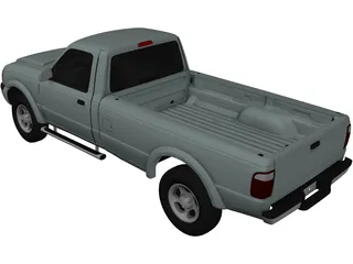 Ford Ranger Regular Cab (2001) 3D Model