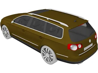 Volkswagen Passat Variant (2006) 3D Model