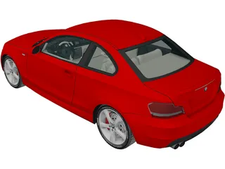 BMW 135i E82 Coupe (2009) 3D Model