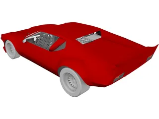 DeTomaso Pantera (1973) 3D Model