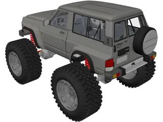 Nissan Patrol 4x4 Offroad Lifted 3D Model