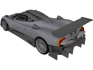 Pagani Zonda R Club Sport (2009) 3D Model