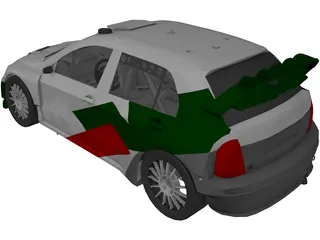 Skoda Fabia WRC 3D Model