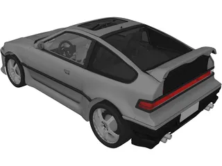 Honda CRX 3D Model