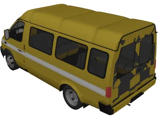 Gaz 3302 Gazel 3D Model