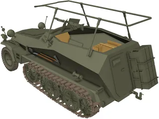 Sdkfz 250 3D Model