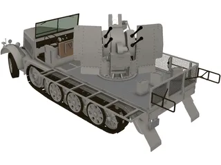 Sdkfz 7 3D Model