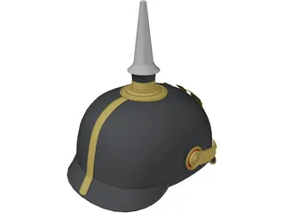 Prussian Helmet 3D Model