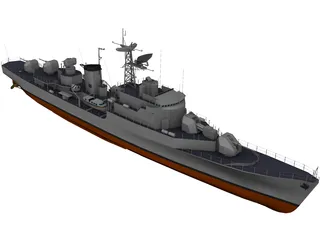 Commandant Riviere Frigate (1964) 3D Model
