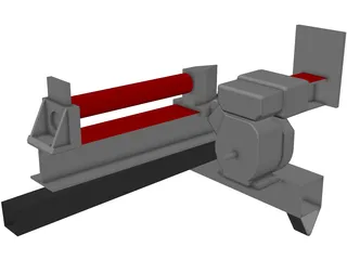 Horizontal/vertical log splitter 3D Model