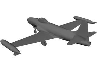 Lockheed F-80 Shooting Star 3D Model