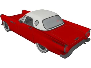 Ford Thunderbird (1955) 3D Model