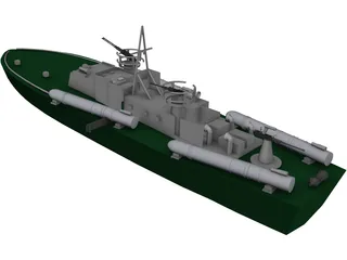 PT 109 Boat 3D Model