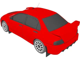 Mitsubishi Lancer Evolution IX 3D Model