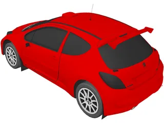 Peugeot 207 3D Model