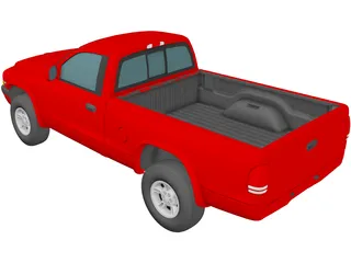 Dodge Dakota Sport Regular Cab V8 (1999) 3D Model