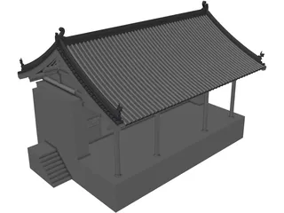 Chinese Ancient Stage 3D Model