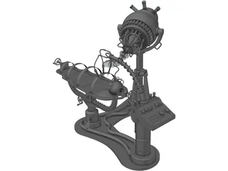 Mad Scientific Medical Device 3D Model