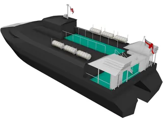 Catamaran 3D Model