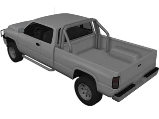 Dodge Ram Extended Cab (1996) 3D Model