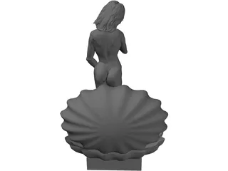 Aphrodite in Shell 3D Model