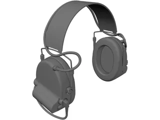 Peltor MT15H69FB-09 Com-Tac II Headset 3D Model