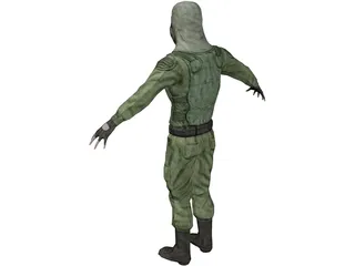 Commando 3D Model