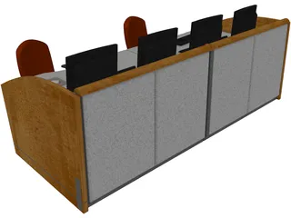 NOC Workstation 3D Model