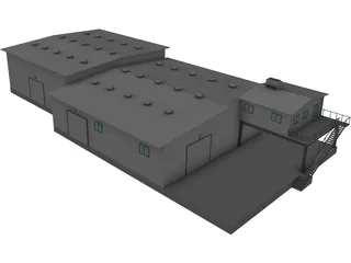 Oil Factory 3D Model