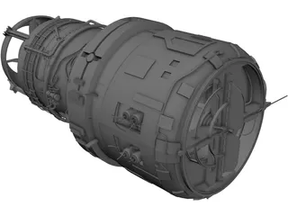 FZ Engine 3D Model