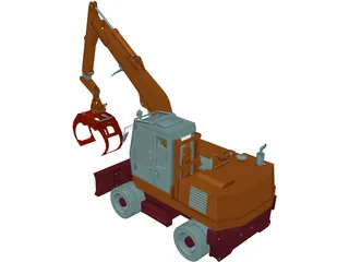 Minelli cm190 Excavator 3D Model