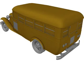 School Bus 3D Model