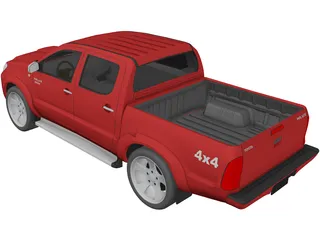 Toyota Hilux Crew Cab 3D Model