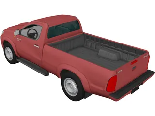 Toyota Hilux Regular Cab 3D Model