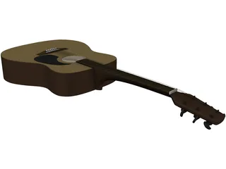 Taquamine Acoustic Guitar 3D Model