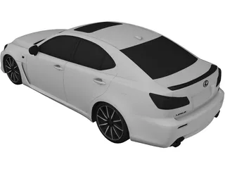 Lexus IS-F (2009) 3D Model