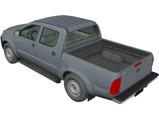 Toyota Hilux Crew Cab 2.5 STD 3D Model