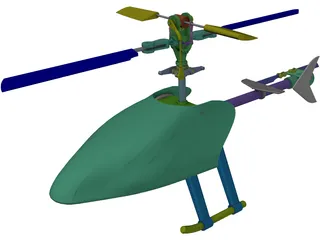 RC Helicopter 3D Model