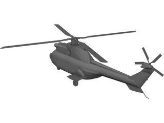 Eurocopter AS-332 Super Puma 3D Model