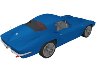 Chevrolet Corvette Stingray (1964) 3D Model